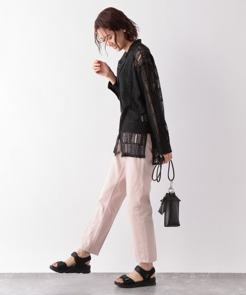 GLOBAL WORK（グローバルワーク）の「スクエアレースシャツ長袖