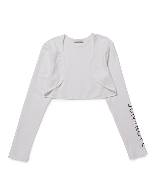 JUN&ROPE'（ジュンアンドロペ）の「【UV】【吸汗速乾】UVアウター長袖ボレロ（カーディガン/ボレロ・レディース・ホワイト/ブラック/ネイビー・FREE）」の2枚目の写真