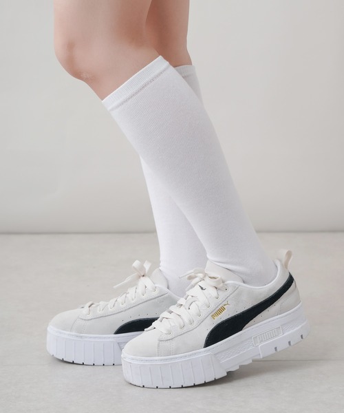 SPINNS(スピンズ)の「ハイソックス(ソックス/靴下・レディース・ホワイト/ブラック・ONESIZE)」の8枚目の写真