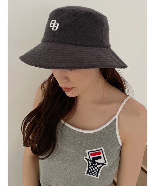 GYDA（ジェイダ）の「GGパイルバケットHAT（その他雑貨・レディース・チャコールグレー/オフホワイト・FREE）」の21枚目の写真