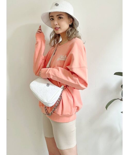 GYDA（ジェイダ）の「GGパイルバケットHAT（その他雑貨・レディース・チャコールグレー/オフホワイト・FREE）」の12枚目の写真