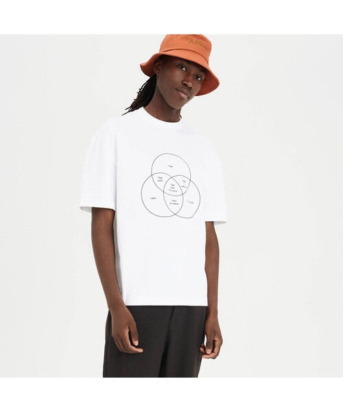 AIGLE（エーグル）の「オーガニックコットン リラックスシルエットTシャツ（VENDIAGRAM）（Tシャツ/カットソー・メンズ・ホワイト/グリーン・M/L）」の8枚目の写真