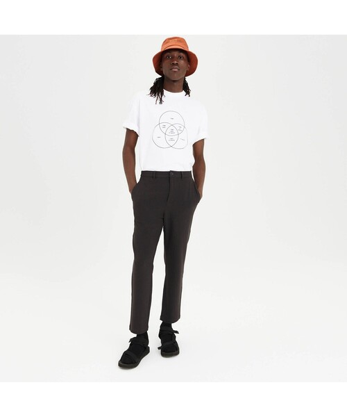 AIGLE（エーグル）の「オーガニックコットン リラックスシルエットTシャツ（VENDIAGRAM）（Tシャツ/カットソー・メンズ・ホワイト/グリーン・M/L）」の9枚目の写真