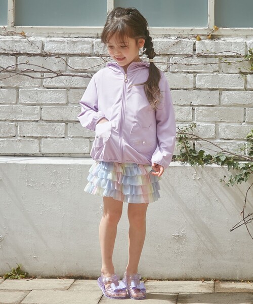 ANY（エニィ）の「フリル天竺ショートパンツ（その他パンツ・キッズ・アイボリー系/ネイビー系/サックスブルー系8/ライラック系8・90/100/110/120/130）」の9枚目の写真