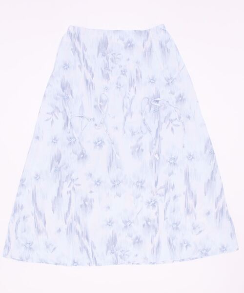 aimoha(アイモハ)の「Art花柄スカート(スカート・レディース・ピンク/ブルー・SMALL/MEDIUM/LARGE)」の4枚目の写真