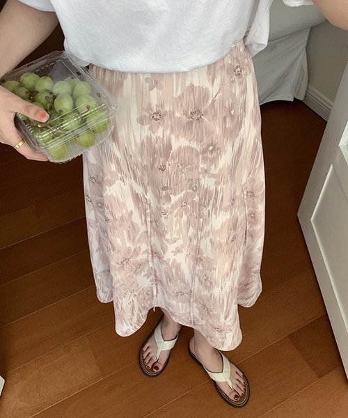 aimoha(アイモハ)の「Art花柄スカート(スカート・レディース・ピンク/ブルー・SMALL/MEDIUM/LARGE)」の14枚目の写真