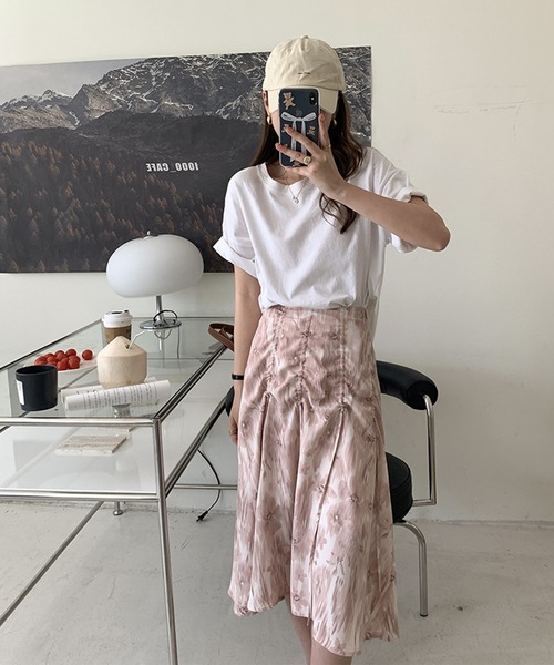 aimoha(アイモハ)の「Art花柄スカート(スカート・レディース・ピンク/ブルー・SMALL/MEDIUM/LARGE)」の15枚目の写真