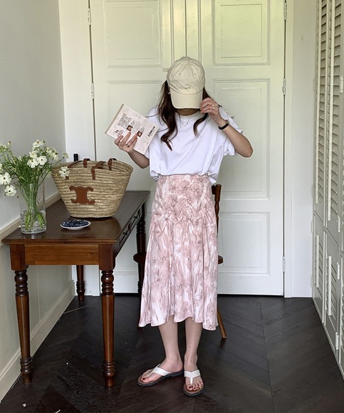 aimoha(アイモハ)の「Art花柄スカート(スカート・レディース・ピンク/ブルー・SMALL/MEDIUM/LARGE)」の17枚目の写真