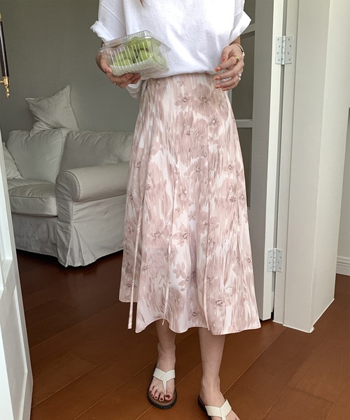 aimoha(アイモハ)の「Art花柄スカート(スカート・レディース・ピンク/ブルー・SMALL/MEDIUM/LARGE)」の20枚目の写真