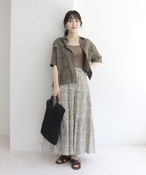 fredy emue(フレディエミュ)の「ペーパーMIX丸手バッグ(かごバッグ・レディース・ブラック/ベージュ・FREE)」の20枚目の写真