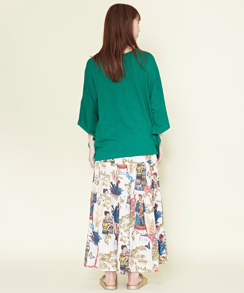 チャイハネ(チャイハネ)の「【チャイハネ】フリダノティアードスカート(スカート・レディース・オフホワイト/カーキ/ターコイズブルー・FREE)」の18枚目の写真