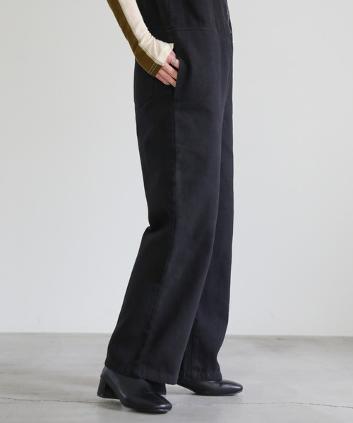 select MOCA(セレクトモカ)の「2022 AW Vネックファスナーサロペット(サロペット/オーバーオール・レディース・ブラック/アイボリー・FREE)」の20枚目の写真