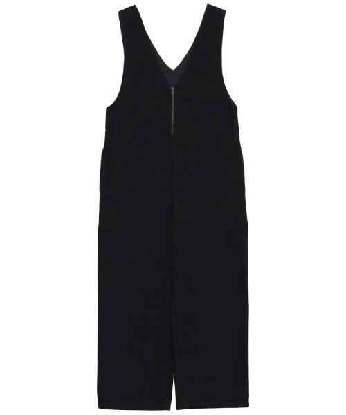 select MOCA(セレクトモカ)の「2022 AW Vネックファスナーサロペット(サロペット/オーバーオール・レディース・ブラック/アイボリー・FREE)」の4枚目の写真