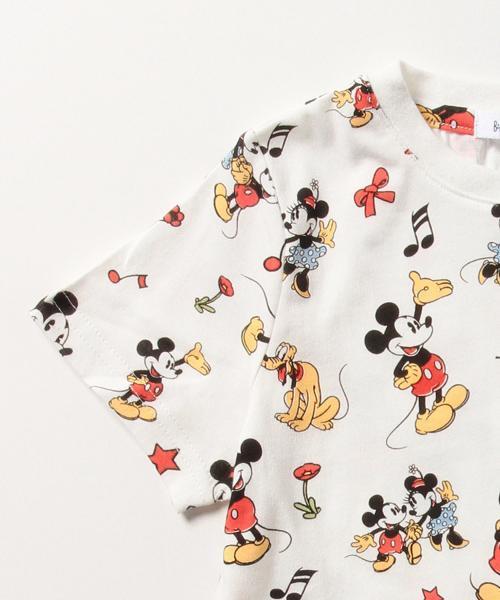 B:MING by BEAMS（ビーミングバイビームス）の「Disney｜ビーミング ライフストア / 総柄プリントTシャツ（Tシャツ/カットソー・キッズ・ホワイト・140/110/130/100/120/150/80/90）」の17枚目の写真