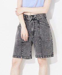 X-girl | SLIM FIT HALF PANTS/ケミカルデニム　ハーフパンツ(デニムパンツ)
