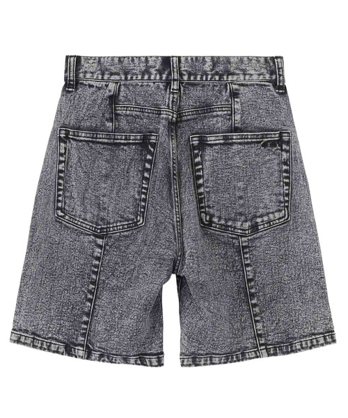 X-girl（エックスガール）の「SLIM FIT HALF PANTS/ケミカル