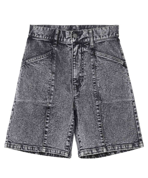 X-girl（エックスガール）の「SLIM FIT HALF PANTS/ケミカル
