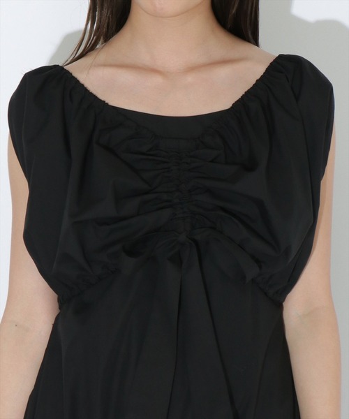 REDYAZEL（レディアゼル）の「シャーリングアンサンブルワンピース（ワンピース・レディース・ブラック/オフホワイト/ブラック系その他・FREE）」の17枚目の写真