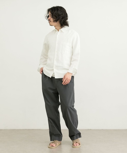 URBAN RESEARCH（アーバンリサーチ）の「HerdmansLinen Regular Shirts（シャツ/ブラウス・メンズ・ホワイト/ネイビー/グリーン系その他/オレンジ/ブルー系その他・SMALL/MEDIUM/LARGE/X-LARGE）」の10枚目の写真