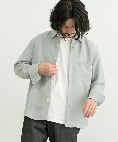 URBAN RESEARCH（アーバンリサーチ）の「HerdmansLinen Regular Shirts（シャツ/ブラウス・メンズ・ホワイト/ネイビー/グリーン系その他/オレンジ/ブルー系その他・SMALL/MEDIUM/LARGE/X-LARGE）」の12枚目の写真