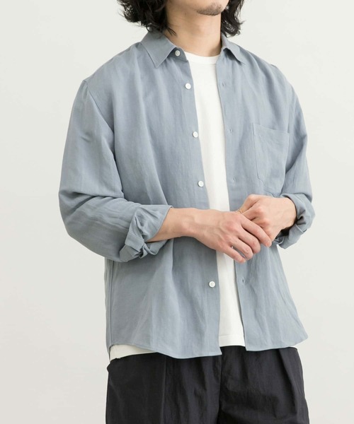 URBAN RESEARCH（アーバンリサーチ）の「HerdmansLinen Regular Shirts（シャツ/ブラウス・メンズ・ホワイト/ネイビー/グリーン系その他/オレンジ/ブルー系その他・SMALL/MEDIUM/LARGE/X-LARGE）」の19枚目の写真
