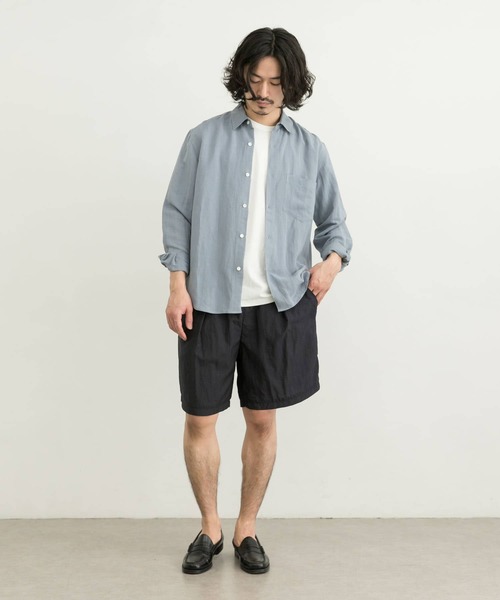 URBAN RESEARCH（アーバンリサーチ）の「HerdmansLinen Regular Shirts（シャツ/ブラウス・メンズ・ホワイト/ネイビー/グリーン系その他/オレンジ/ブルー系その他・SMALL/MEDIUM/LARGE/X-LARGE）」の22枚目の写真