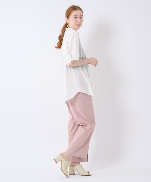 La SRIC（ラスリック）の「La SRIC バックフリル袖ブラウス（シャツ/ブラウス・レディース・ホワイト/ブルー・FREE）」の12枚目の写真