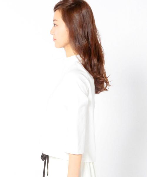 Another Edition（アナザーエディション）の「ポンチハイネックプルオーバー/AEBC C/MD ポンチ HI/N PO◆（Tシャツ/カットソー・レディース・ホワイト/ブラック/グレー・フリー）」の5枚目の写真