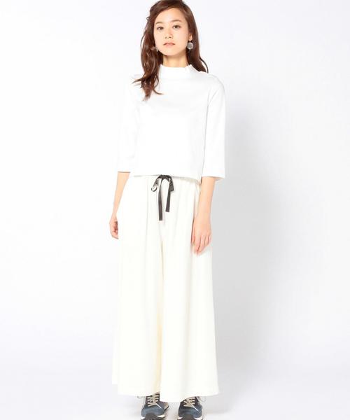 Another Edition（アナザーエディション）の「ポンチハイネックプルオーバー/AEBC C/MD ポンチ HI/N PO◆（Tシャツ/カットソー・レディース・ホワイト/ブラック/グレー・フリー）」の15枚目の写真