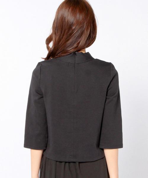 Another Edition（アナザーエディション）の「ポンチハイネックプルオーバー/AEBC C/MD ポンチ HI/N PO◆（Tシャツ/カットソー・レディース・ホワイト/ブラック/グレー・フリー）」の10枚目の写真