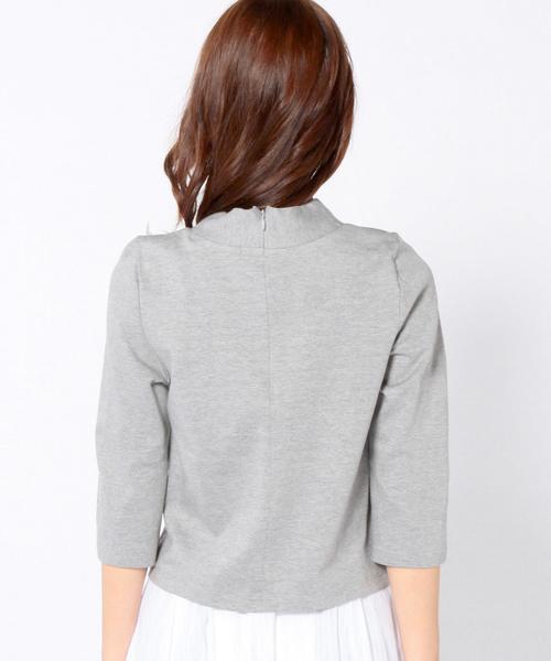 Another Edition（アナザーエディション）の「ポンチハイネックプルオーバー/AEBC C/MD ポンチ HI/N PO◆（Tシャツ/カットソー・レディース・ホワイト/ブラック/グレー・フリー）」の12枚目の写真