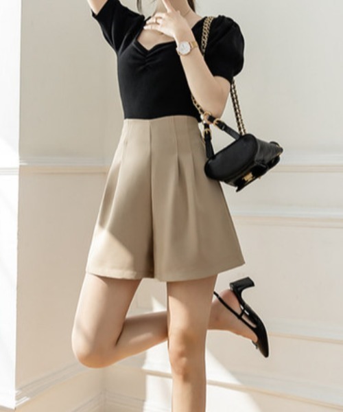 CLEA(クレア)の「Aラインハイウエストパンツ(その他パンツ・レディース・ホワイト/ブラック/ベージュ・FREE)」の13枚目の写真