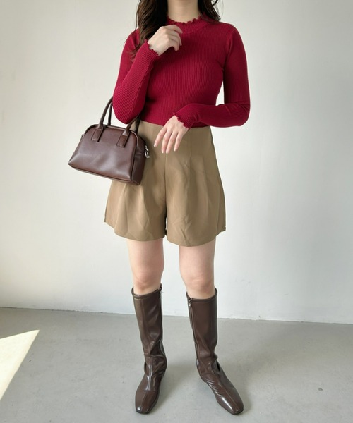 CLEA(クレア)の「Aラインハイウエストパンツ(その他パンツ・レディース・ホワイト/ブラック/ベージュ・FREE)」の15枚目の写真