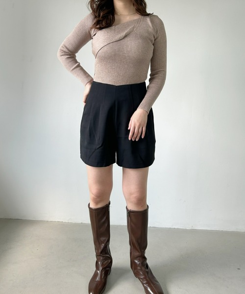 CLEA(クレア)の「Aラインハイウエストパンツ(その他パンツ・レディース・ホワイト/ブラック/ベージュ・FREE)」の20枚目の写真