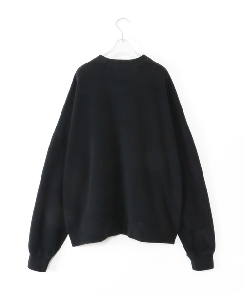 NEONSIGN（ネオンサイン）の「NEONSIGN ネオンサイン / Fleece sweat フリーススウェット トレーナー / N1597（スウェット・メンズ・ライトグレー/ブラック・46/48）」の3枚目の写真