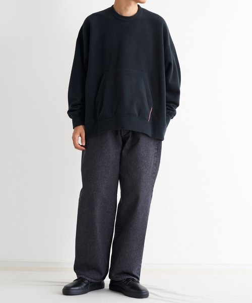 NEONSIGN（ネオンサイン）の「NEONSIGN ネオンサイン / Fleece sweat フリーススウェット トレーナー / N1597（スウェット・メンズ・ライトグレー/ブラック・46/48）」の17枚目の写真