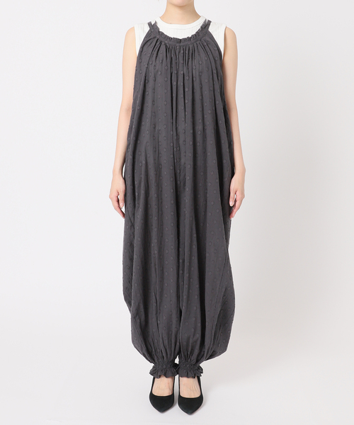 IENA LA BOUCLE IND ドビードットオールインワン（つなぎ