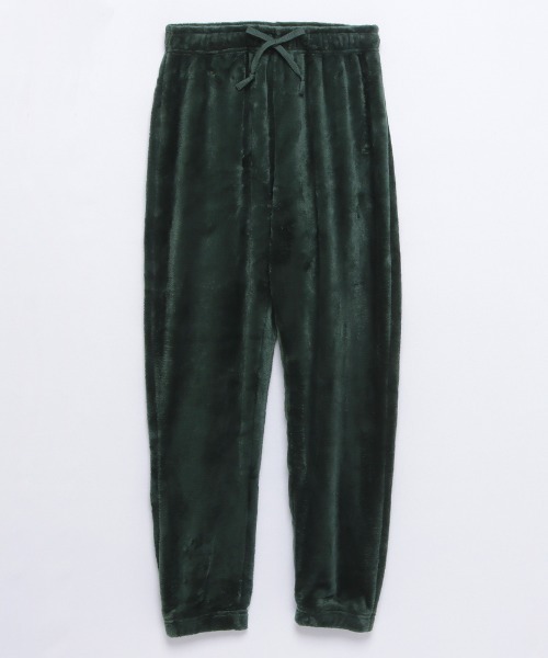 FRUIT OF THE LOOM（フルーツオブザルーム）の「【FRUIT OF THE LOOM】ボアルームウエア 上下セット（クルーネック＆ロングパンツ）（ルームウェア/パジャマ・メンズ・ブラック/ベージュ/ブラウン/グレー/ピンク/モスグリーン・LL/S/M/L）」の9枚目の写真