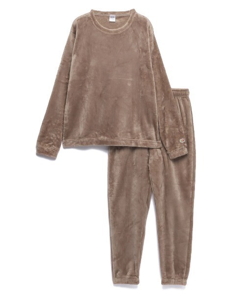 FRUIT OF THE LOOM（フルーツオブザルーム）の「【FRUIT OF THE LOOM】ボアルームウエア 上下セット（クルーネック＆ロングパンツ）（ルームウェア/パジャマ・メンズ・ブラック/ベージュ/ブラウン/グレー/ピンク/モスグリーン・LL/S/M/L）」の17枚目の写真