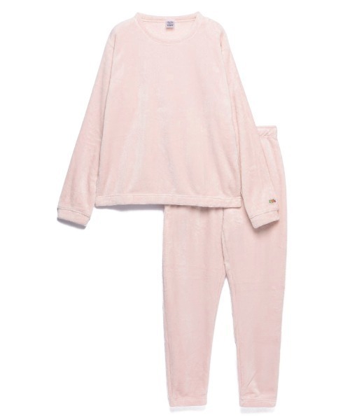 FRUIT OF THE LOOM（フルーツオブザルーム）の「【FRUIT OF THE LOOM】ボアルームウエア 上下セット（クルーネック＆ロングパンツ）（ルームウェア/パジャマ・メンズ・ブラック/ベージュ/ブラウン/グレー/ピンク/モスグリーン・LL/S/M/L）」の13枚目の写真