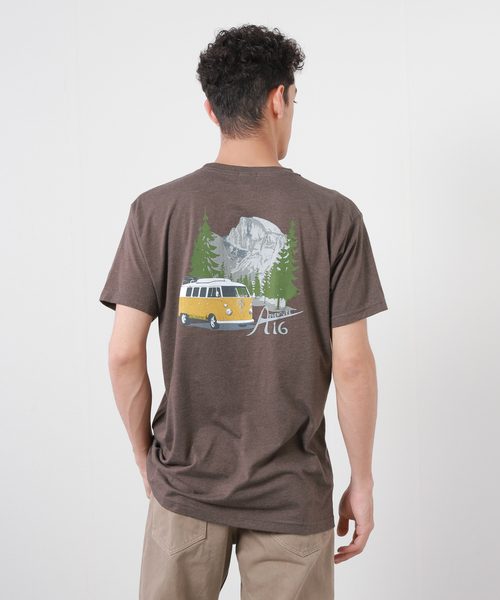 JOURNAL STANDARD（ジャーナルスタンダード）の「ADVENTURE 16 ワーゲンバス（Tシャツ/カットソー・メンズ・ホワイト/ブラウン・LARGE/X-LARGE/MEDIUM）」の2枚目の写真