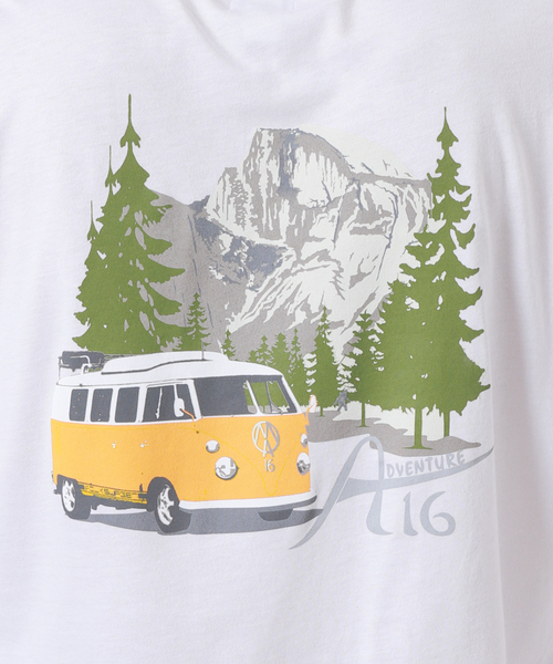 JOURNAL STANDARD（ジャーナルスタンダード）の「ADVENTURE 16 ワーゲンバス（Tシャツ/カットソー・メンズ・ホワイト/ブラウン・LARGE/X-LARGE/MEDIUM）」の11枚目の写真