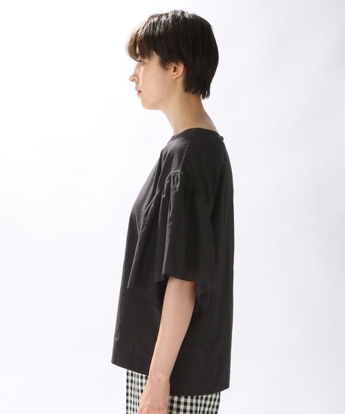 niko and...（ニコアンド）の「コットン袖フリルブラウス（シャツ/ブラウス・レディース・ホワイト/ブラック/グリーン・MEDIUM/LARGE）」の8枚目の写真