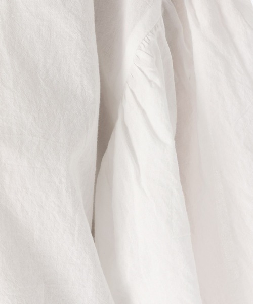 niko and...（ニコアンド）の「コットン袖フリルブラウス（シャツ/ブラウス・レディース・ホワイト/ブラック/グリーン・MEDIUM/LARGE）」の14枚目の写真