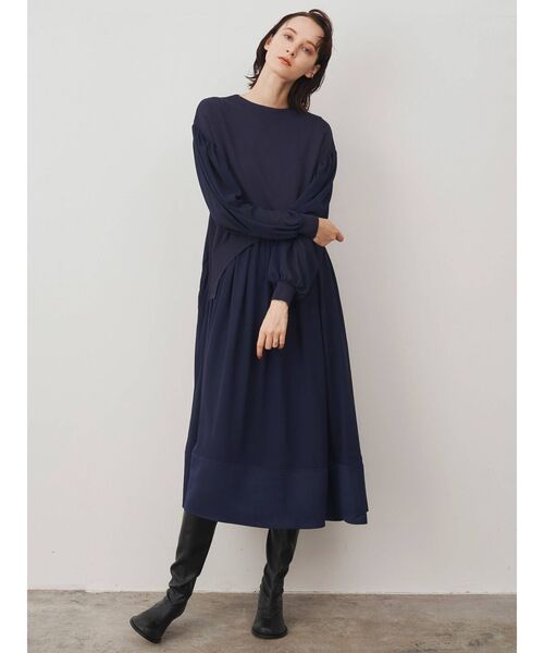 ELENDEEK（エレンディーク）の「シアーコンビニットワンピース