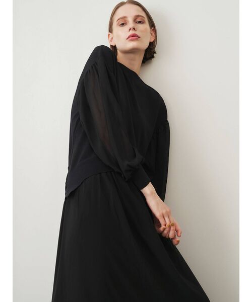 ELENDEEK（エレンディーク）の「シアーコンビニットワンピース