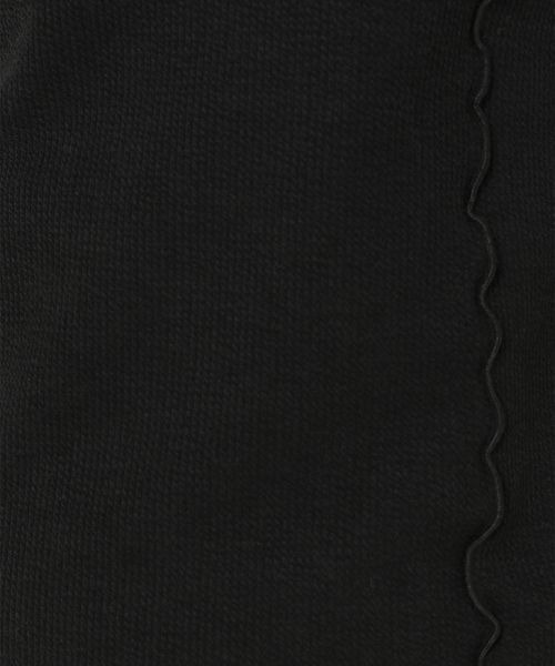 mysty woman(ミスティウーマン)の「ショルダーボタンメロープルオーバー 157099(Tシャツ/カットソー・レディース・オフホワイト/ブラック/グリーン・FREE)」の7枚目の写真