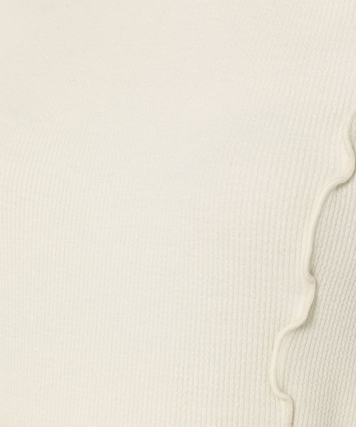 mysty woman(ミスティウーマン)の「ショルダーボタンメロープルオーバー 157099(Tシャツ/カットソー・レディース・オフホワイト/ブラック/グリーン・FREE)」の17枚目の写真