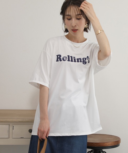 セール】BIGロゴTシャツ（Tシャツ/カットソー）｜ElegChic