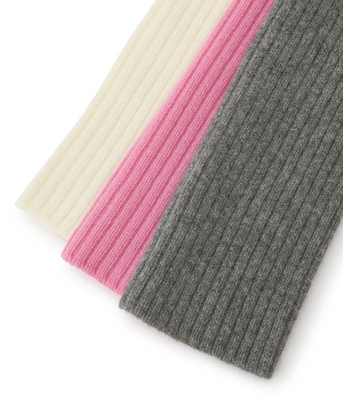 ADAM ET ROPE'(アダムエロペ)の「ウールカシミヤニットグローブ(手袋・レディース・ピンク/ホワイト系その他2/グレー・FREE)」の12枚目の写真